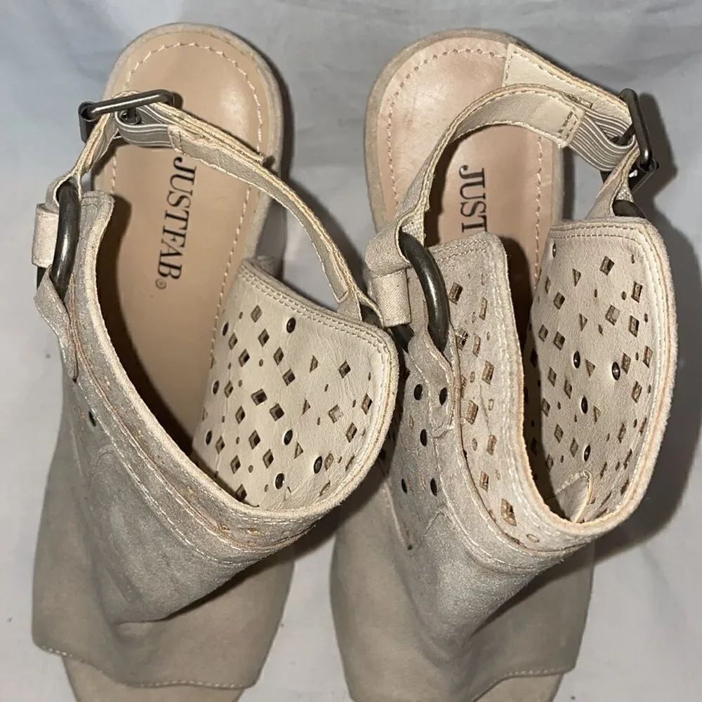 Just fad open toe sling back wide heal - Picture 4 of 12